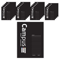 포포팬시 캠퍼스 노트3, 블랙, 20개입