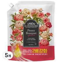 르샤트라1802 인퓨전 초고농축 섬유유연제 피오니부케향 리필, 2L, 5개
