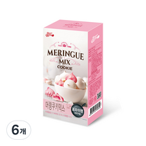 브레드가든 머랭 쿠키 믹스 밀크맛 산딸기맛, 150g, 6개