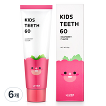 라비킷 키즈티스 60 저불소 유아치약, 60g, 6개