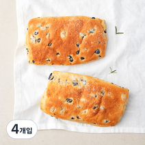 도제식빵 올리브 쌀 치아바타, 130g, 4개입