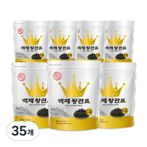 광천김 백제 왕관표 김자반, 40g(1개), 35개