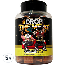 코코브라운드랍더미트 강아지용 간식 닭고기 & 옵티멈비타민, 혼합맛(돈피/닭고기), 200g, 5개