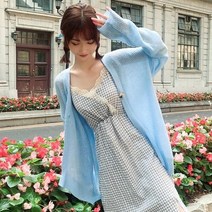 핑크시슬리 여성용 하찌 원버튼 박스 가디건