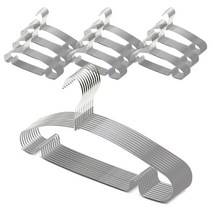 마켓플랜 논슬립 코팅 슬림 옷걸이, 그레이, 100개입