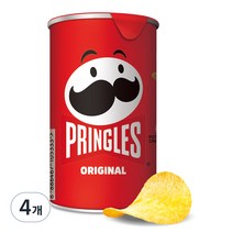 프링글스 오리지날 감자스낵 스몰 캔, 53g, 4개