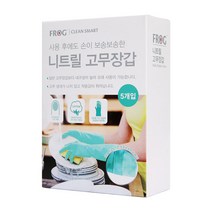 프로그 니트릴 고무장갑 대형 민트, 5개입, 1개