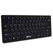 큐센 미니 키보드, K6000, QSENN 유선 미니 키보드 K6000 (블랙)