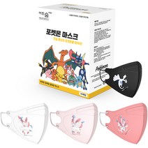 어린숨 엣지 포켓몬 아트 전설 환상을 찾아라 심볼 마스크 아동용 소형 3종 x 10p + 랜덤발송 세트, 30개입, 1세트, 님피아