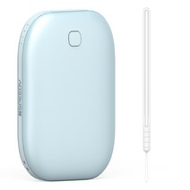 스피디 양면발열 손난로 겸용 보조배터리 5200mAh, SPE-B2DHWP01, 블루 상품 사진