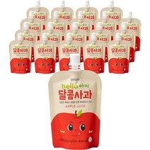 아올다 헬로아이 달콤사과 주스 100 ml, 사과맛, 20개