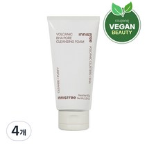 이니스프리 화산송이 모공 바하 클렌징 폼, 150g, 4개