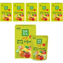자연원 키즈 100% 유기농 5무주스 과일야채, 100ml, 30개