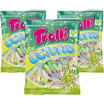 트롤리 사우어 옥토퍼스 젤리, 100g, 3개