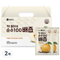 미쁨생활건강 딱좋아 순수100 배즙, 2700ml, 2개