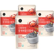 강고집 시원한맛 꽃게 해물 국물팩 10p, 4개, 130g