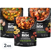 더리얼 하림펫푸드 강아지 퀴진 버라이어티팩 치킨카레 + 카치아토라 + 볼로네제 세트, 닭, 2세트, 100g