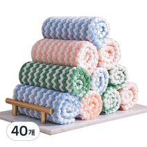 블루리빙 무독성 빨아쓰는 행주 랜덤, 40개