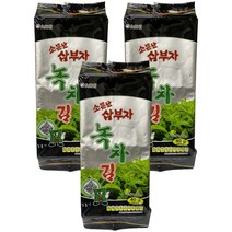 오물조물얌얌 소문난 삼부자 녹차 식탁김, 40g, 3개입