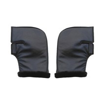 오토바이 라이더 방수 방한 핸들커버 L 왼쪽 + 오른쪽, 블랙, 1세트