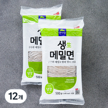 면사랑 생 메밀면, 500g, 12개