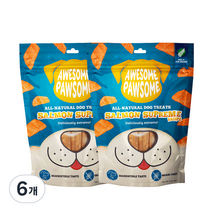 어썸포썸 강아지 킹연어 슈프림 트릿 간식 85g, 연어맛, 6개