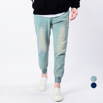 타운클로 남성용 9부밴딩 조거 청바지 A802