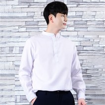 타운클로 남성용 헨리넥 옥스포드 셔츠
