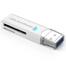 [칼치테이퍼쇼크리더] 구스페리 USB 3.0 SD / TF 카드 리더기, 화이트