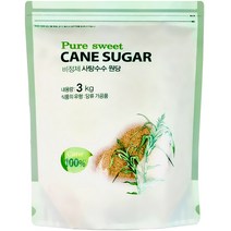 퓨어스윗 비정제 사탕수수원당, 3kg, 1개
