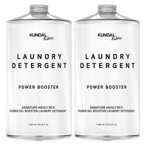 쿤달 초고농축 파워 겔 부스터 액상 세탁세제 본품, 2개, 1580ml