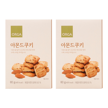 올가홀푸드 버터쿠키, 80g, 2개, 아몬드