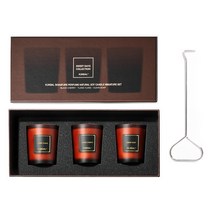 쿤달 퍼퓸 내추럴 미니어처 소이캔들 스윗 데이즈 3종 세트, 블랙체리+일랑일랑+클린솝, 1세트