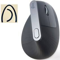 로지텍 MX VERTICAL 인체공학 무선마우스   마우스 피트 세트, M-R0074, 블랙