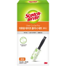 3M 의류용 테이프클리너 세트 플러스 핸들+리필3개, 1개
