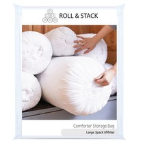 롤앤스택 이불정리함 정리파우치 패브릭수납함 L, 흰색, 3개