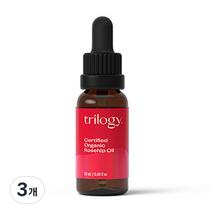 트릴로지 오가닉 로즈힙 오일, 20ml, 3개