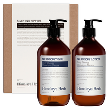 부케가르니 나드 바디워시 500ml + 바디로션 500ml 기프트 세트 라벤더머스크, 1세트