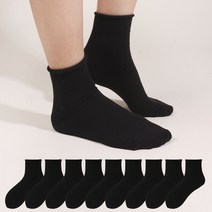 두발로 여성용 도돌이 골지 중목 양말 10켤레