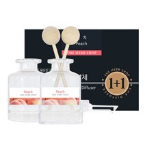 더허브샵 차량용 송풍구 디퓨저 40ml + 40ml, 1세트, 피치