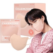 참존 톤업핏 마스크 로맨스업 중형, 1개, 로맨스업 코랄, 25개입