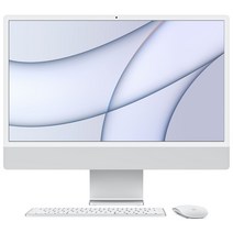 Apple 2021 아이맥 24, 실버, M1, Apple M1 8 core, SSD 512GB, 16GB, Retina 4.5K, Gigabit Ethernet