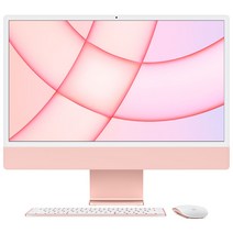 Apple 2021 아이맥 24, 핑크, M1, Apple M1 8 core, SSD 512GB, 16GB, Retina 4.5K, Gigabit Ethernet, CTO