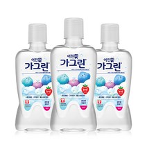 가그린 어린이용 구강청결제 딸기향, 550ml, 3개