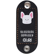 뽀시래기 강아지 동물등록 RFID 외장인식칩 가죽형 인식표, 8