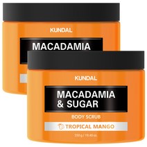 쿤달 슈가 바디 스크럽 트로피컬망고향, 550g, 2개
