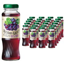 자연은 포도100 주스, 180ml, 24개