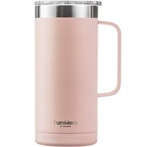 텀블락 글라스락 플레인 머그 텀블러, 500ml, 핑크