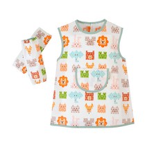 코니아일랜드 유아용 방수 미술가운 + 토시 세트