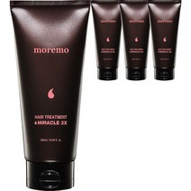 모레모 미라클 2X 단백질 헤어팩 극손상 트리트먼트, 180ml, 4개